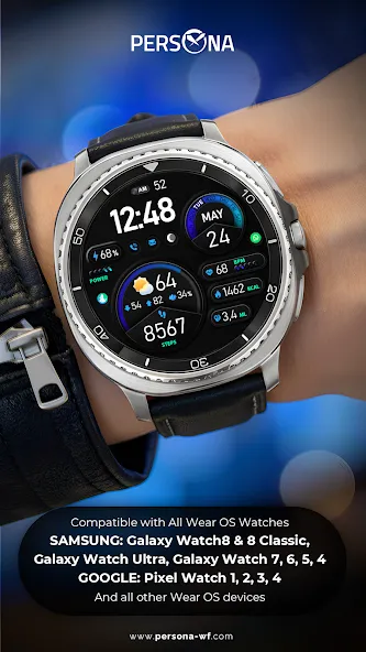 PER15 Sport Digital Watch Face screenshot 5