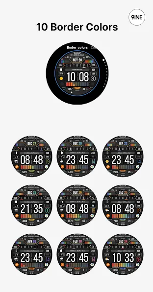 NW123: Digital watch face screenshot 2