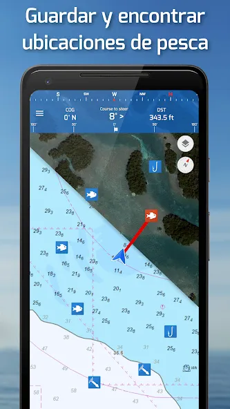 Fishing Points: Marea y Mapas screenshot 1
