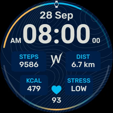 Topo Trail Watch Face screenshot 7