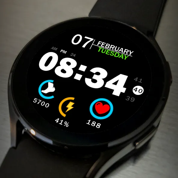 Key019 Digital Watch Face screenshot 5