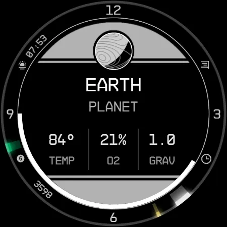 Planet in stars Watch Face screenshot 14