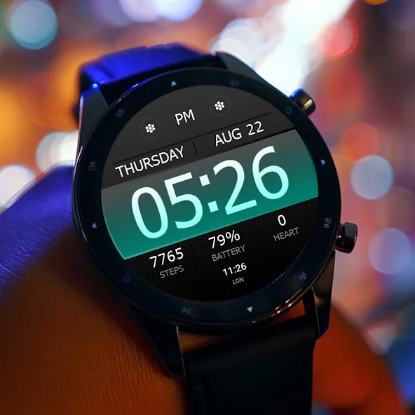 Key WF40 Digital Watch Face screenshot 2