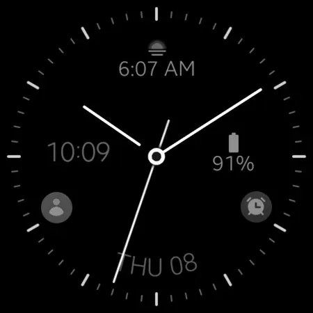 Minimal black v24 watch face screenshot 11