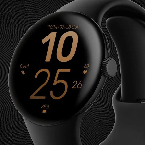 Rose Gold Elegant Watch Face screenshot 5