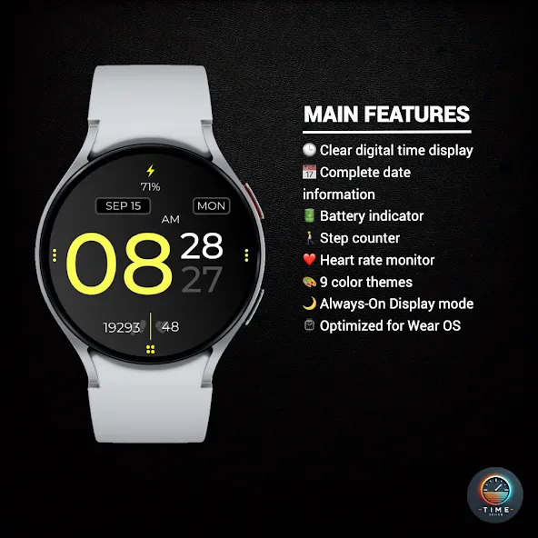 Digital Time Watch Face screenshot 2