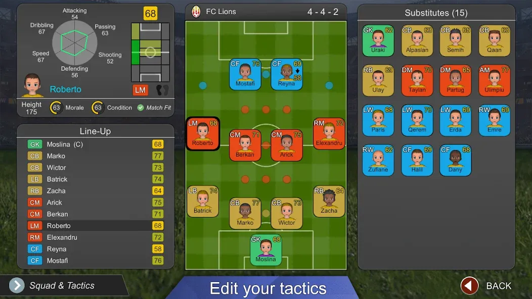 Pro League Soccer screenshot 5