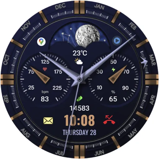 WFP 309 Elegant watch face screenshot 43