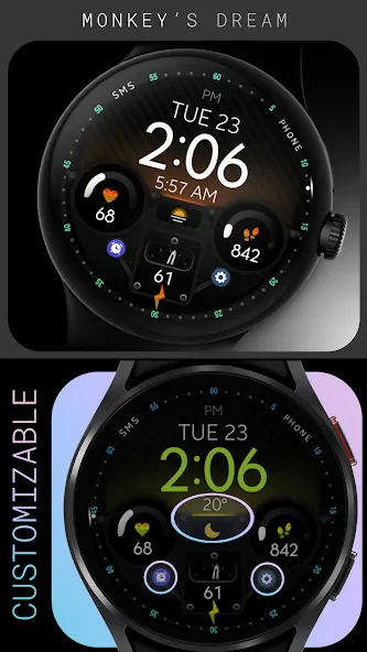 Dream 107 - Digital Watch Face screenshot 2