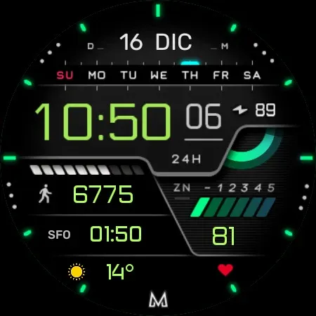 MD285 Digital watch face screenshot 10
