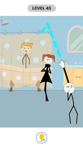 Stickman Thief Puzzle IQ Games screenshot 2