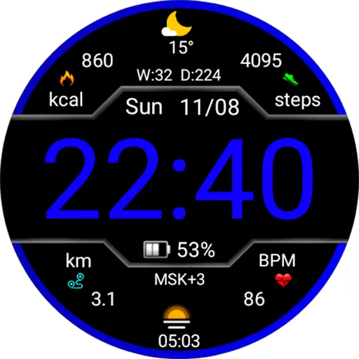 Digital Nurman Watch Face screenshot 18