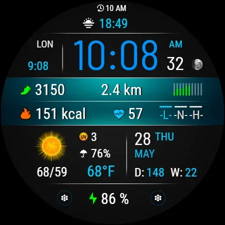 VF03 Weather Inform Watch Face screenshot 26