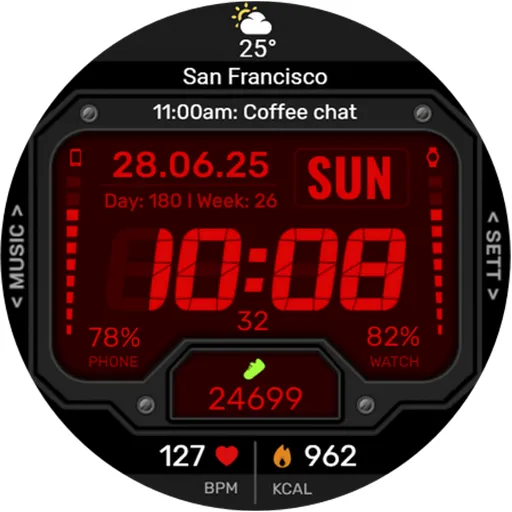 WFP 151 Old school watch face screenshot 48