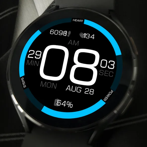 Key089 Digital Watch Face screenshot 5