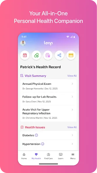 Leap - Your Health Companion screenshot 1