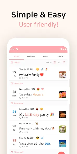 DailyLife: Private Diary, Lock screenshot 4
