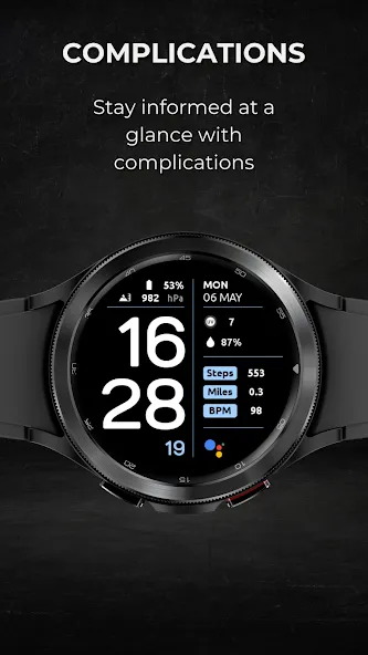 EXD043D: Digital Watch Face screenshot 5