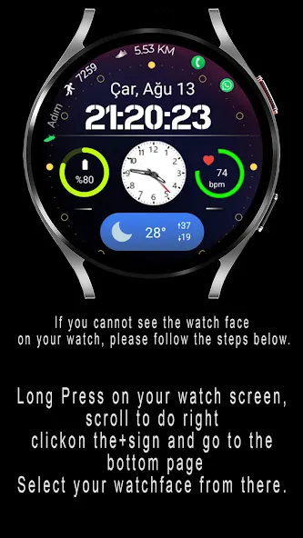 FSW293 Hybrid watchface screenshot 1