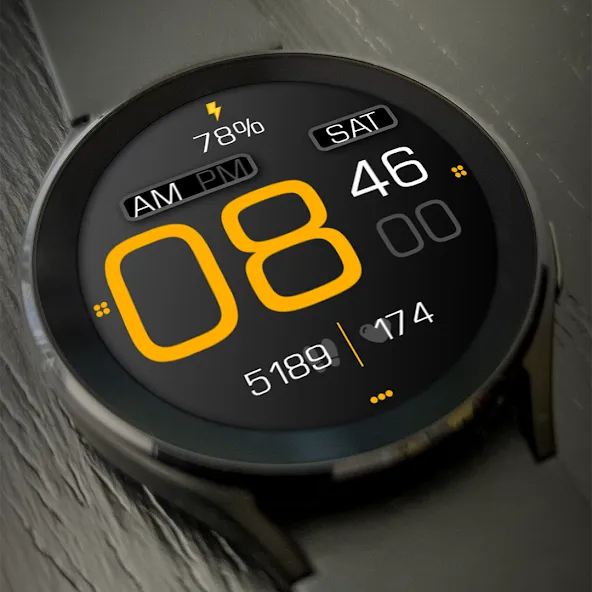 Key064 Digital Watch Face screenshot 2