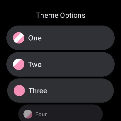 Pink Blue Large Watch Face screenshot 8