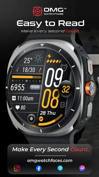 OMG 23 - Digital Watch Face screenshot 5