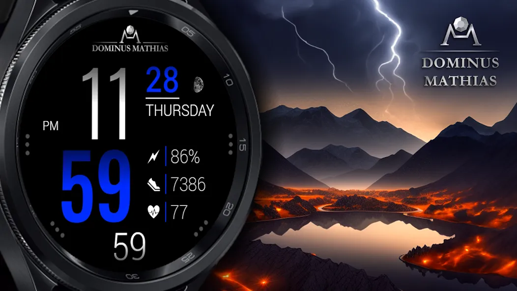 DM043 Digital Watch Face screenshot 1