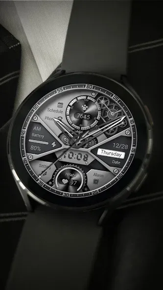 ZKin WatchFace White Machinery screenshot 6