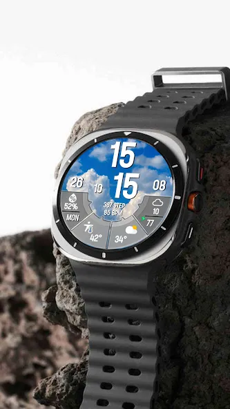 N-SPORT530 Digital Watch Face screenshot 2