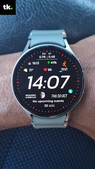 Satisfy 100 Digital watch face screenshot 2