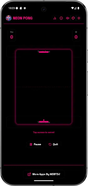 Neon Pong Master Offline Play screenshot 7