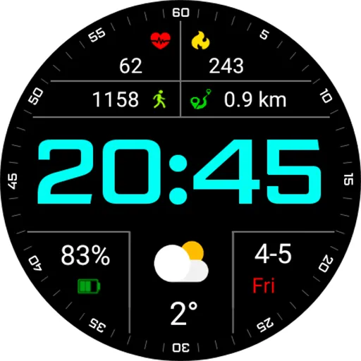 Digital Costa Watch Face screenshot 17