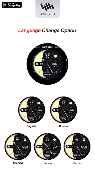 SamWatch Analog Moon screenshot 6