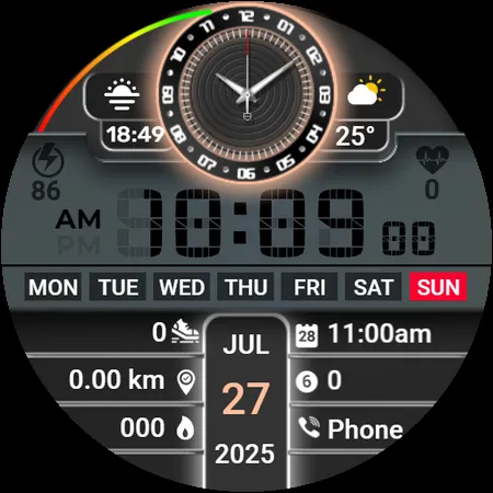 SY18 Watch Face for Wear OS screenshot 26