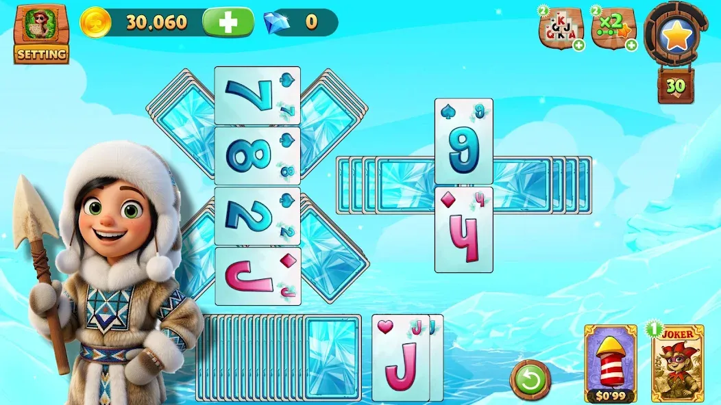 Solitaire Tripeaks Lost Worlds screenshot 7