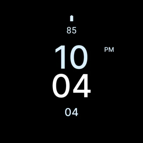 Black Minimal Watch Face screenshot 6