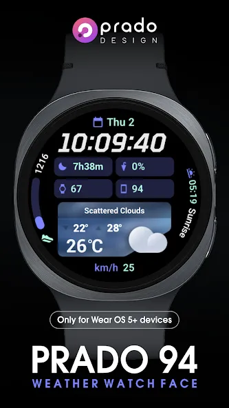 PRADO 94 Weather Watch Face screenshot 2