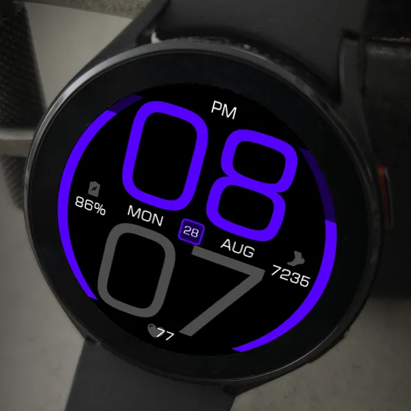 Key077 Futuristic Watch Face screenshot 8