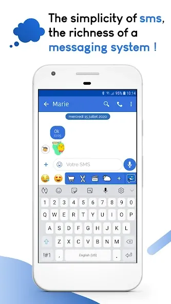 Mood SMS - Custom Text & MMS screenshot 1