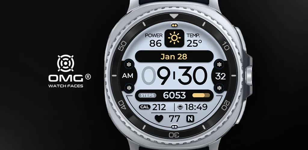 OMG 326 - Digital Watch Face screenshot 1