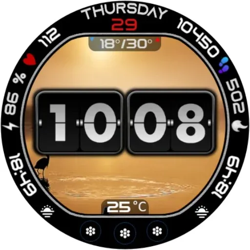 Animated Weather Flip Time E55 screenshot 22