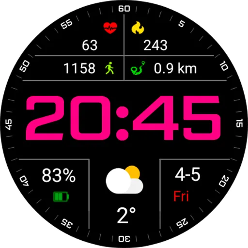 Digital Costa Watch Face screenshot 20