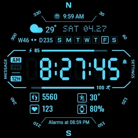 ACRO Perfect BW Watchface screenshot 26