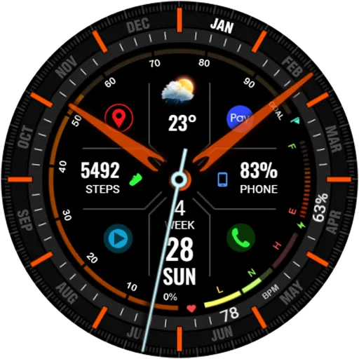 WFP 323 Analog Watch Face screenshot 46