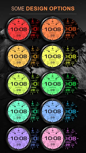 WFP 232 Stylish watch face screenshot 2