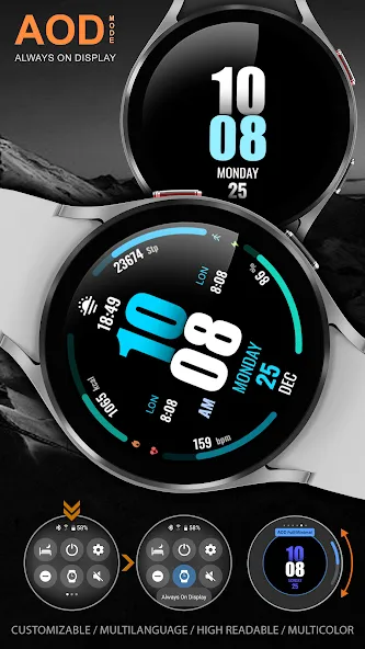 WFP 317 Digital watch face screenshot 8