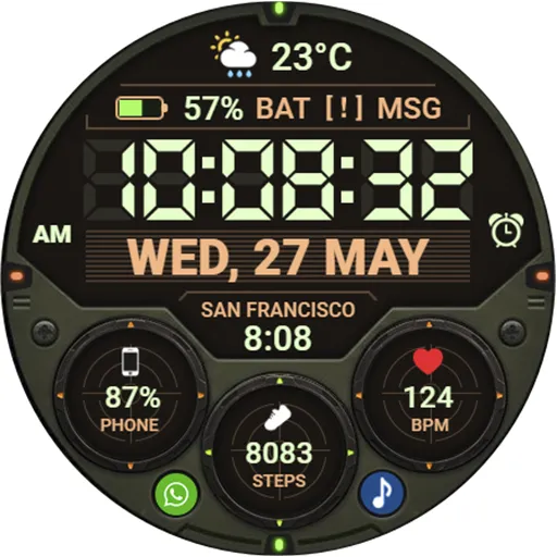 WFP 354 Tactical Watch face screenshot 48