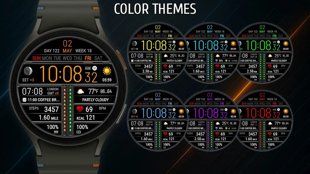 Futorum H6.5 Digital watchface screenshot 4