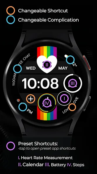 TVV Pride 2 Digital Watch Face screenshot 4