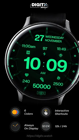 Crypt 53 Digital Watch Face screenshot 2